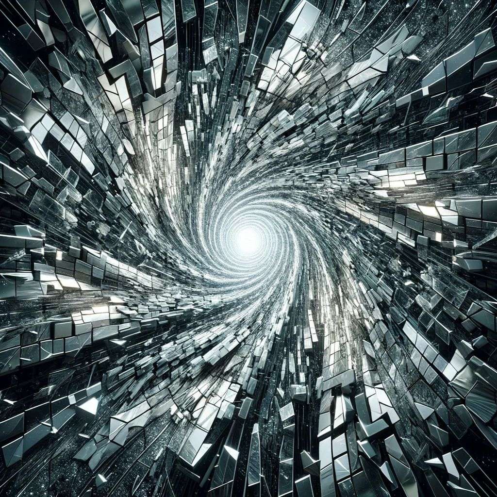 a representation of anxiety, digital art, infinity
